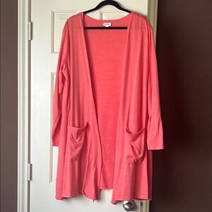 LuLaRoe Coral Open Front Cardigan